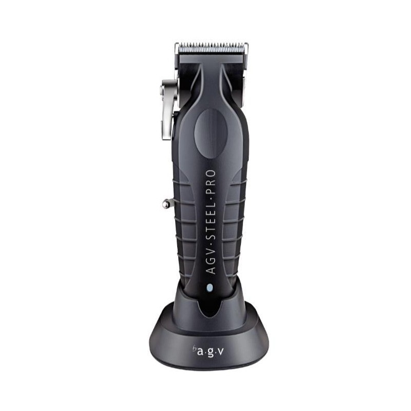 By Agv Maquina Clipper Steel Pro 7000 Rpm Con Base Y 8 Peines Ref. 99009011