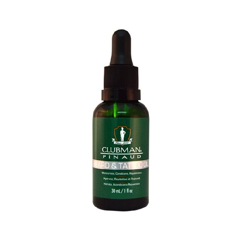 Clubman Aceite Para Barba Y Tatuajes 30 Ml. Ref. 28003