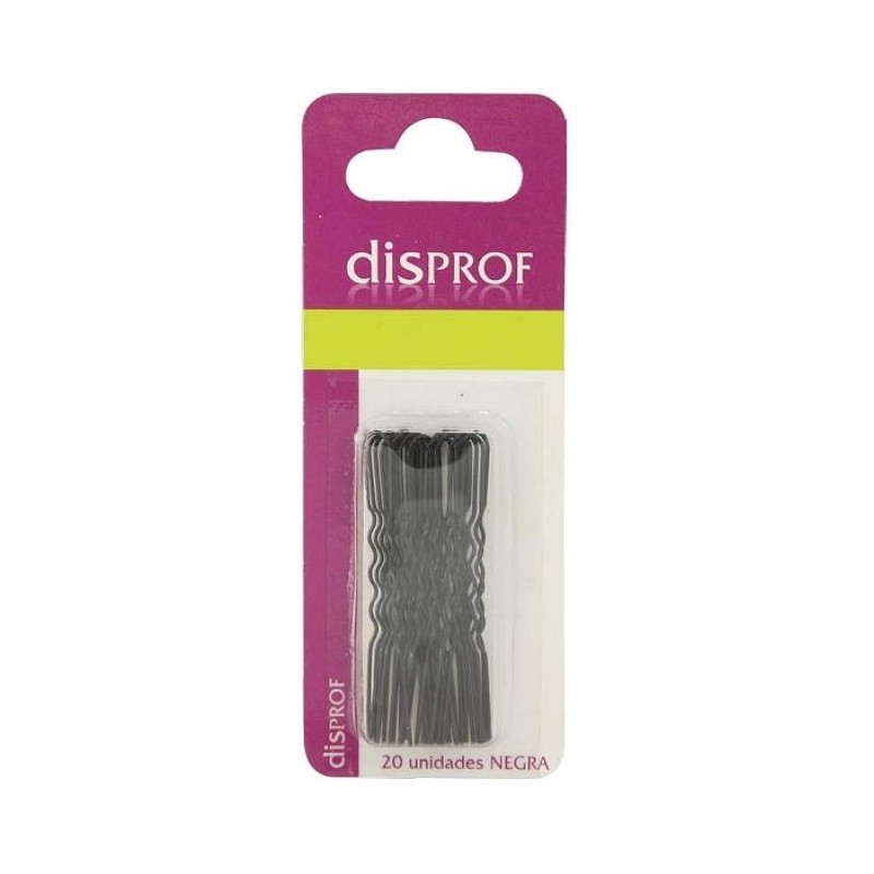 Disprof Horquillas Invisibles Negras  20 Unds. Ref. Vp-hin Disprof