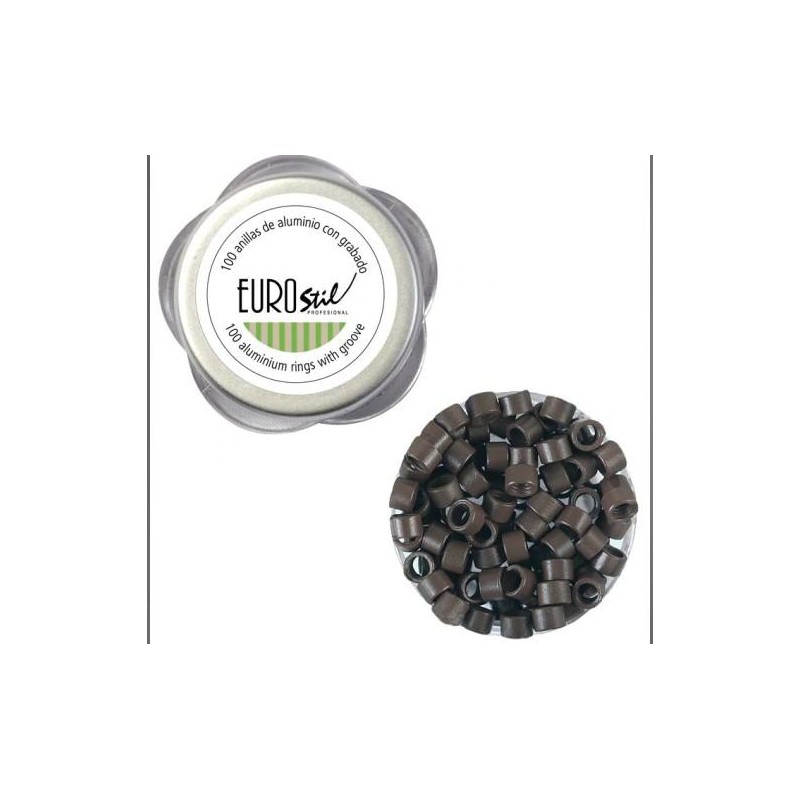 Eurostil Anillas Castaño 100 Unds.   Ref. 02913