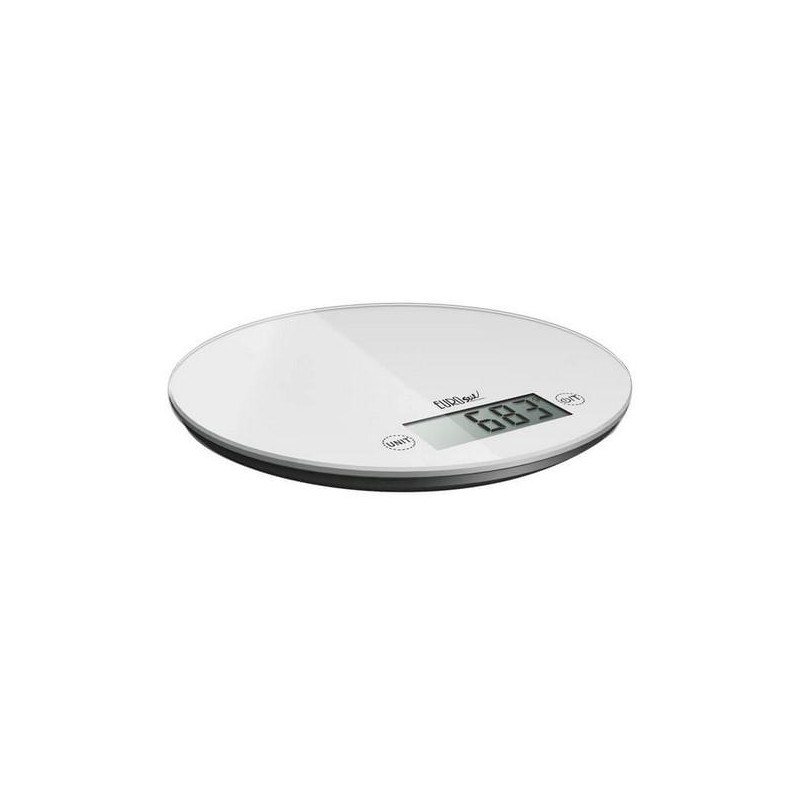 Eurostil Balanza Digital Blanca Redonda 5kg   Ref. 04803/58