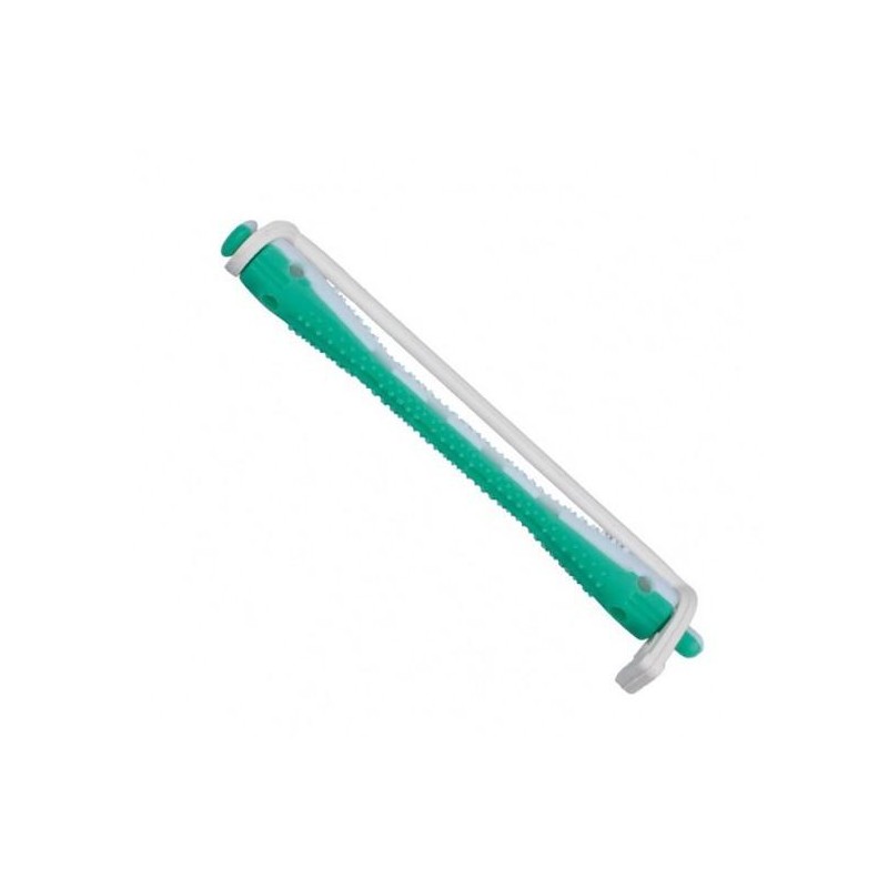 Eurostil Bigudi Plast Blanco Y Verde Corto  12 Unds.   Ref. 907