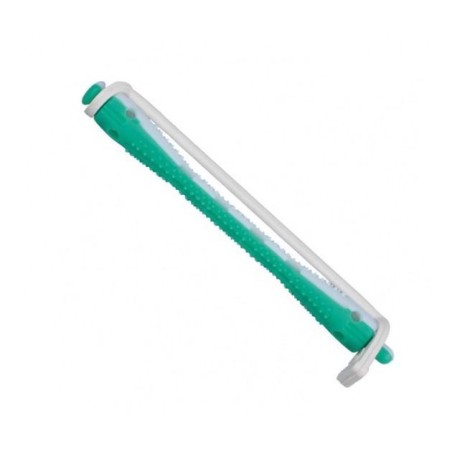 Eurostil Bigudi Plast Blanco Y Verde Corto 12 Unds. Ref. 907