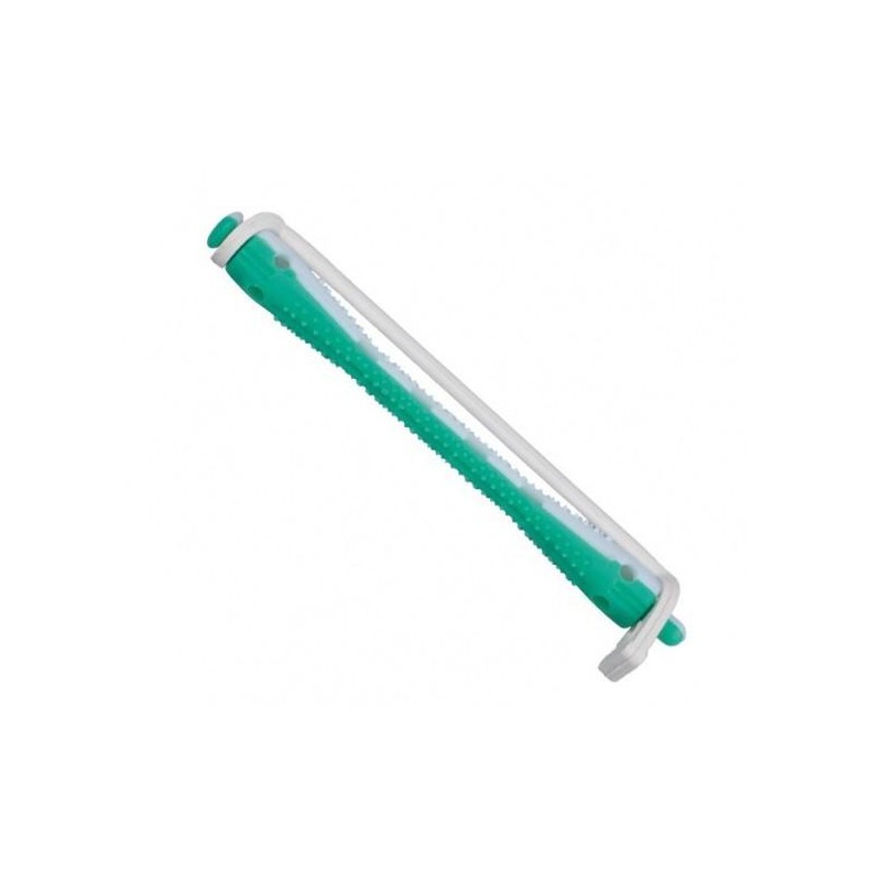 Eurostil Bigudi Plast Blanco Y Verde Largo  12 Unds.   Ref. 900