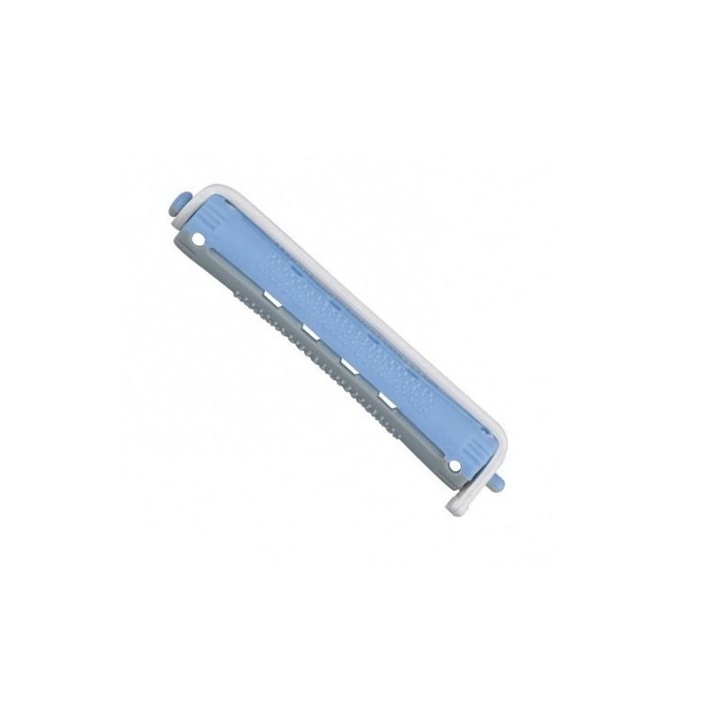 Eurostil Bigudi Plast Gris Y Azul Largo  12 Unds. Ref. 905