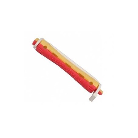 Eurostil Bigudi Plast Rojo Y Amarillo Corto  12 Unds. Ref. 910