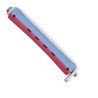 Eurostil Bigudi Plast Rojo Y Azul Largo  12 Unds. Ref. 904
