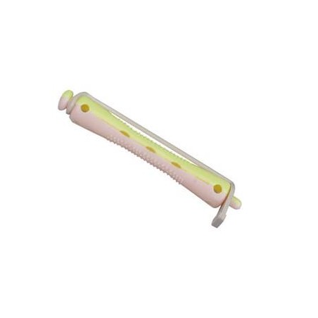 Eurostil Bigudi Plast Rosa Y Amarillo Corto 12 Unds. Ref. 909