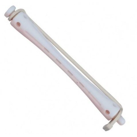 Eurostil Bigudi Plast Rosa Y Blanco Largo  12 Unds. Ref. 901
