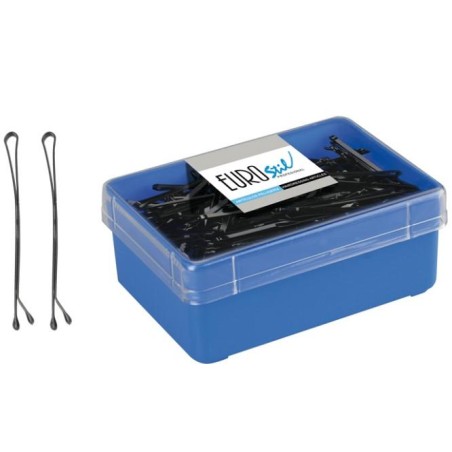Eurostil Clip Ondin R7 Negro Caja 150 Unds. 7 Ctm. Ref. 01608/50