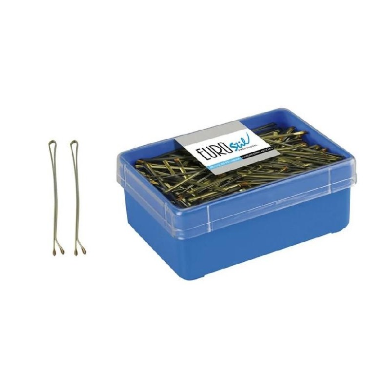 Eurostil Clip Ondin R7 Rubio Caja 150 Unds. 7 Ctm. Ref. 01608