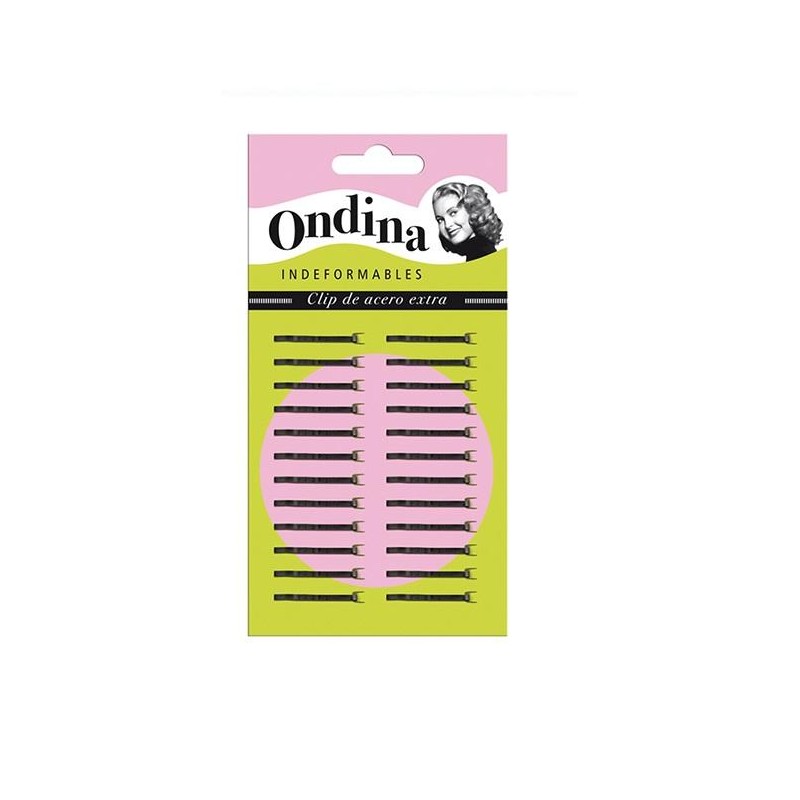 Eurostil Clip Ondina Mini Negro 24 Unds. 2,5 Ctm. Ref. 02879/50