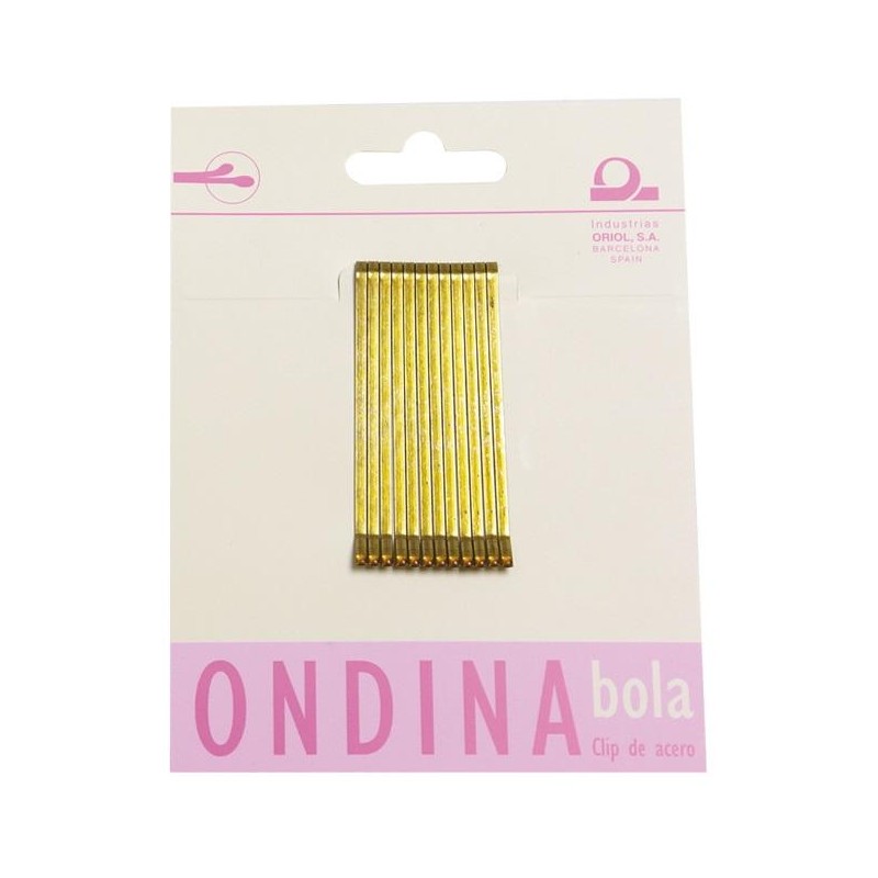 Eurostil Clip Ondina R4 Rubio 12 Unds. 5 Ctm. Ref. 01603
