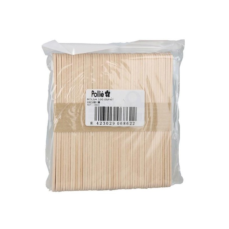 Eurostil Espatula Cera Caja 100 Unds 1,5 Ctm. X 10 Ctm.  Ref. 06651