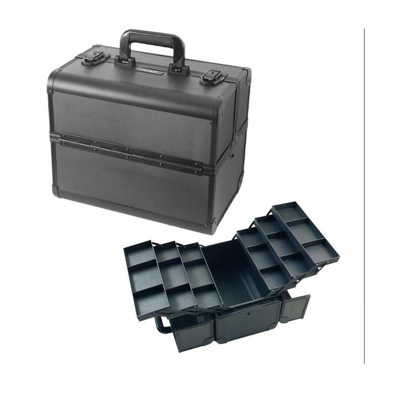 Eurostil Maleta Aluminio Peluqueria Negra 36x24x29,5 Ctm. Ref. 2925