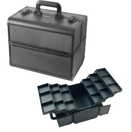 Eurostil Maleta Aluminio Peluqueria Negra 36x24x29,5 Ctm. Ref. 2925