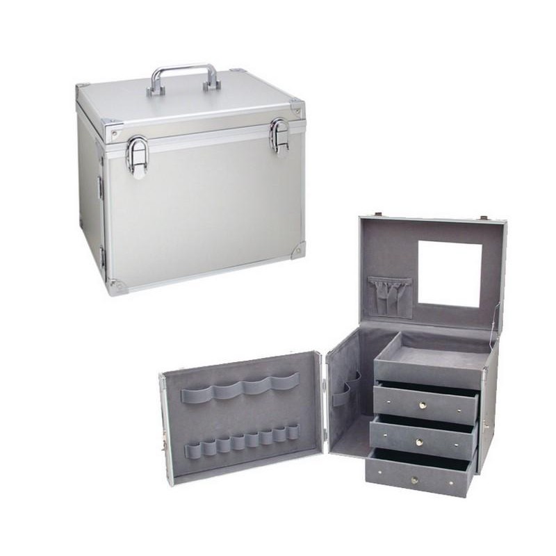 Eurostil Maleta Aluminio Utiles Cajones 32x25x26 Ctm. Ref. 02317