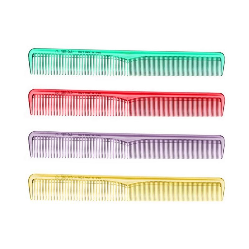 Eurostil Peine Corte Largo Transparente Colores Ref. 1621(3250) Ref. 116