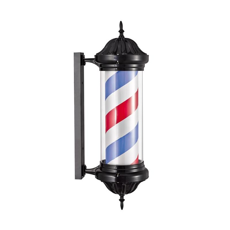 Eurostil Polo Poste Barbero Con Luz Giratorio 61 Cm X 23 Cm Multicolor Negro Ref. 04578