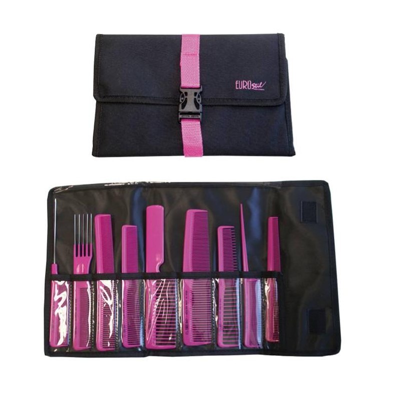 Eurostil Set 9 Peines Profesional Colores Ref. 03928/99