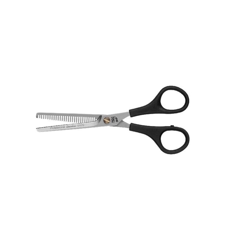 Eurostil Tijera Esculpir Profesional Mango Plastico 6 Pulgadas 30 Dientes Ref. 01978