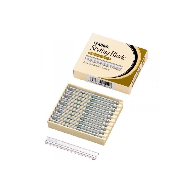 Feather Hoja Cuchillas Styling Blade Caja Amarilla 1x10 Ref. 4388