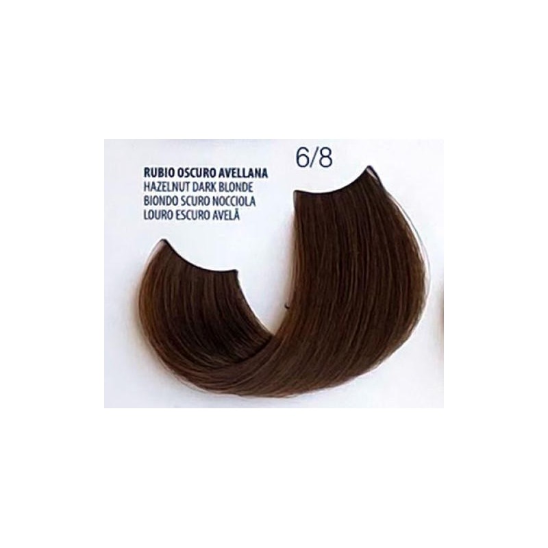 Fusion Tinte Permanente En Crema N.  6. 8 Rubio Oscuro Avellana   150 Ml