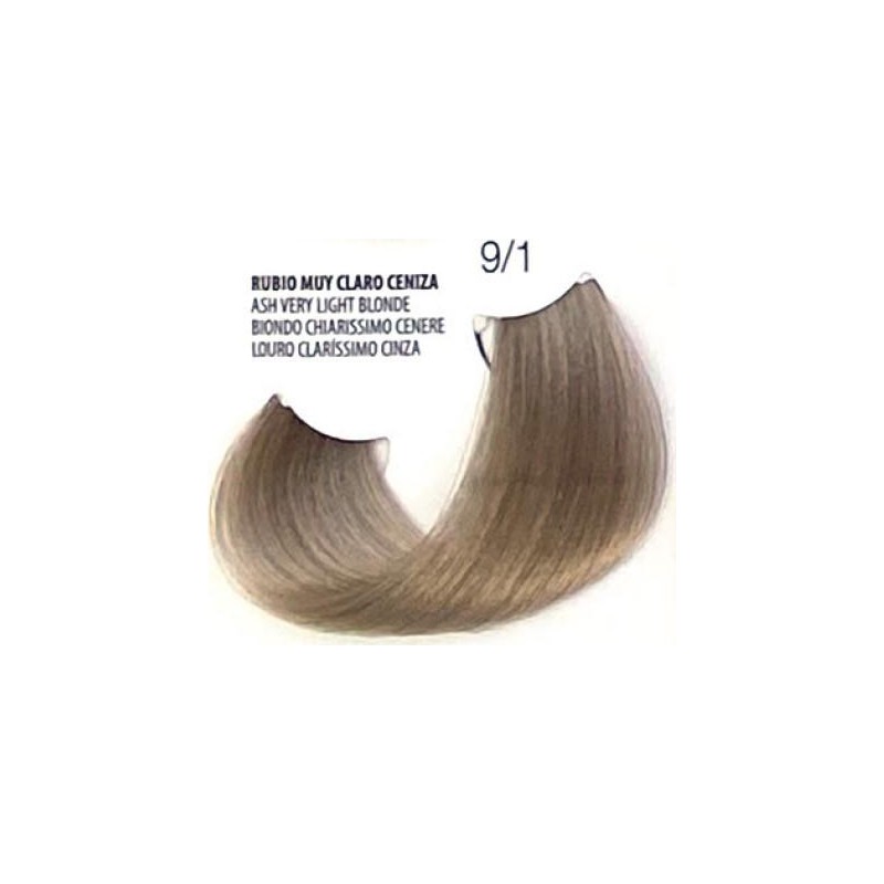 Fusion Tinte Permanente En Crema N.  9. 1 Rubio Muy Claro Ceniza   150 Ml