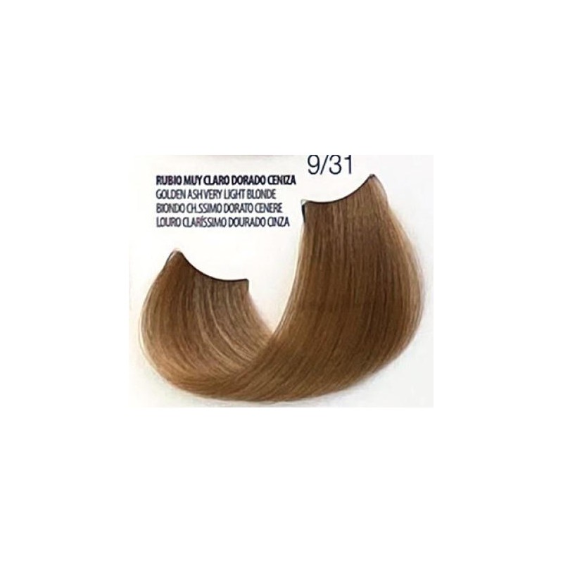 Fusion Tinte Permanente En Crema N.  9.31 Rubio Muy Claro Dorado Ceniza   150 Ml