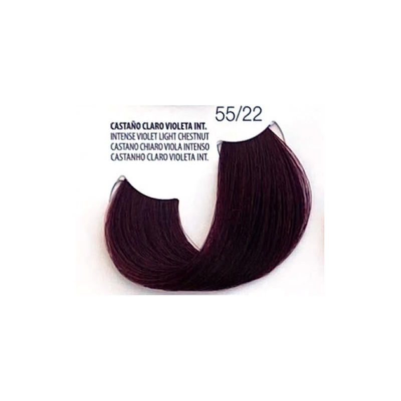 Fusion Tinte Permanente En Crema N.55.22 Castaño Claro Violeta Intenso   150 Ml