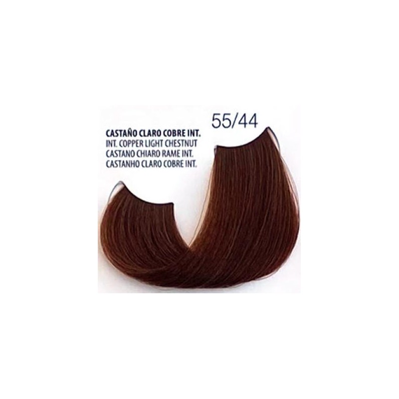 Fusion Tinte Permanente En Crema N.55.44 Castaño Claro Cobre Intenso   150 Ml