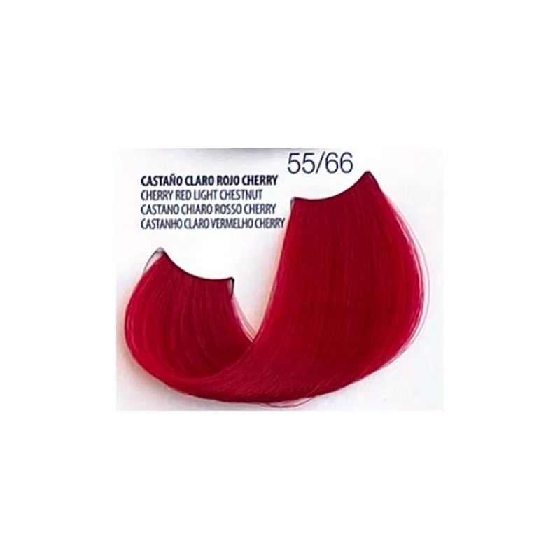Fusion Tinte Permanente En Crema N.55.66 Castaño Claro Rojo Cherry   150 Ml