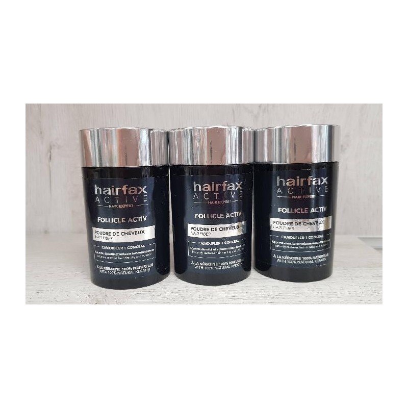 Hairfax Active Castaño Oscuro 25 Gr Fibra Capilar 100 Keratina Natural (capilactif)
