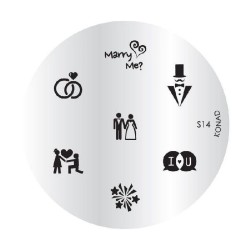 Konad Placa De Diseños S14...
