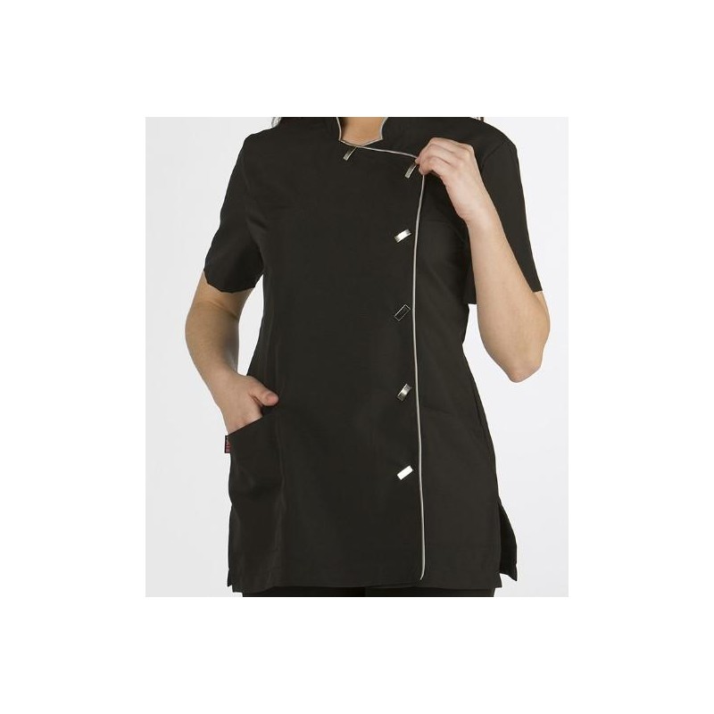 Lacla Casaca Corta M/c Cuello Mao Negra Vivo Plata Talla L Ref. 51307830 3nl