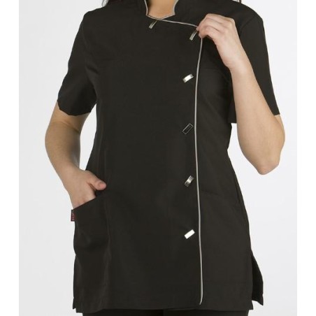 Lacla Casaca Corta M/c Cuello Mao Negra Vivo Plata Talla L Ref. 51307830 3nl