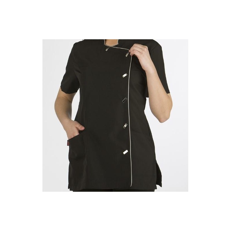 Lacla Casaca Corta M/c Cuello Mao Negra Vivo Plata Talla M Ref. 51307830 2nm