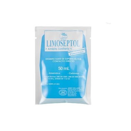 Limoseptol Desinfectante Utensilios Sobres 50ml   Ref. 06151