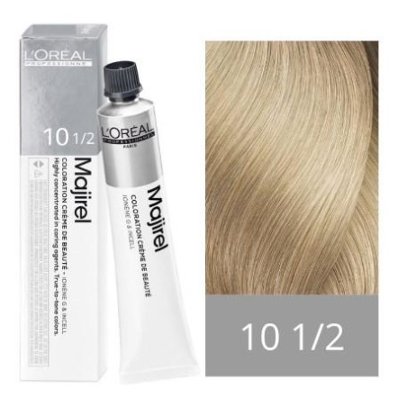 Loreal Tinte Permanente Majirel En Crema N. 10. 1/2 Rubio Platino Ceniza Pastel