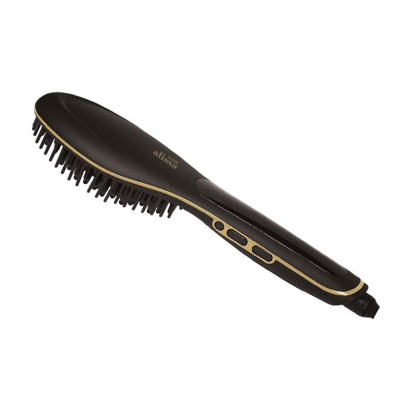 My Hair Cepillo Alisador Electrico Alissa Brush Prof 230 Black Gold Ref. 09001002