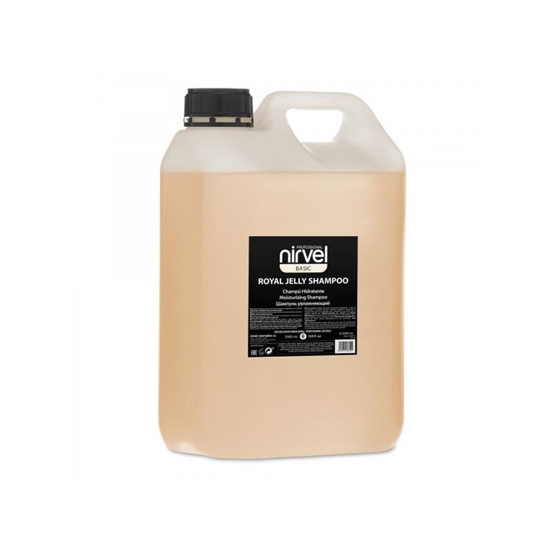 Nirvel Basic Champu Hidratante A Base De Jalea Real Royal Jelly Shampoo 5 L. Ref. 6609