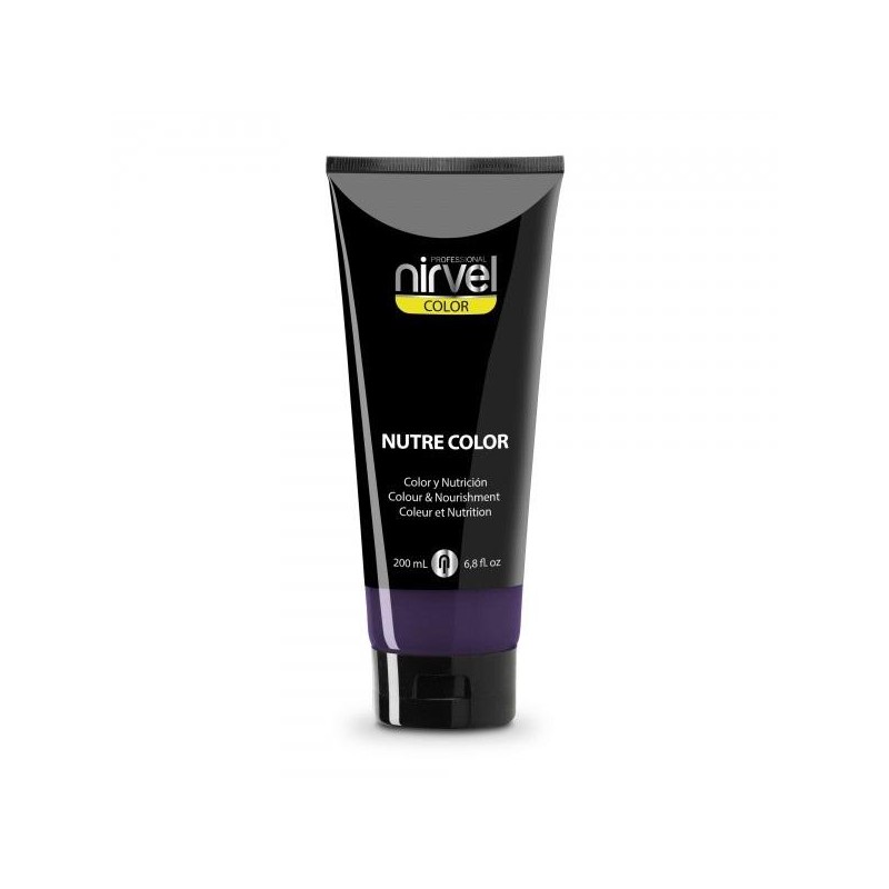 Nirvel Color Coloracion Temporal Y Nutricion Nutrecolor Morado 200 Ml. Ref. 7992