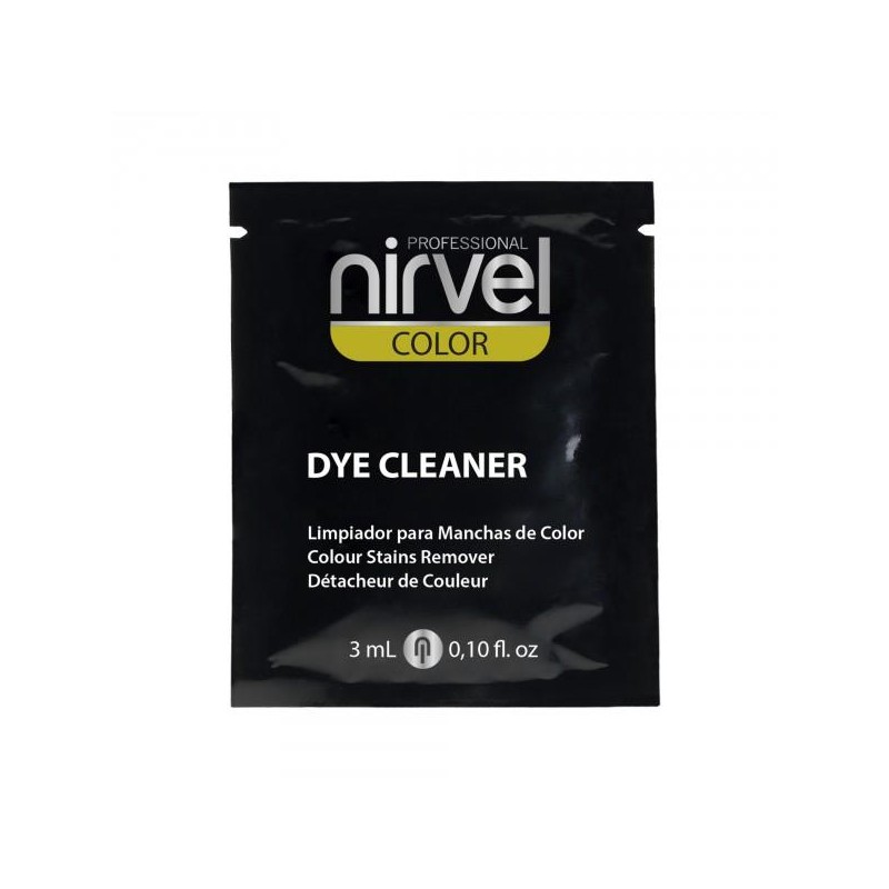 Nirvel Color Limpiador De Manchas De Tinte Dye Cleaner 3 Ml. Sobre Ref.4965