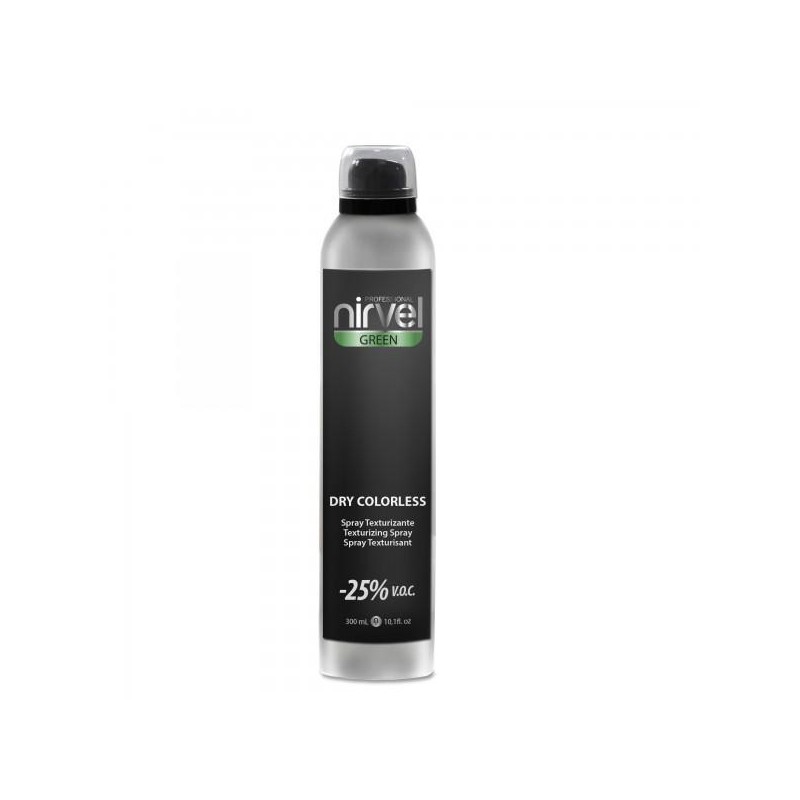 Nirvel Green Spray Texturizante Dry Colorless 300 Ml. Ref. 6641