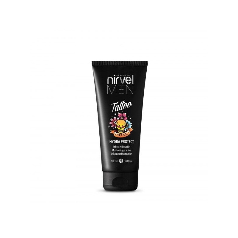 Nirvel Men Crema Hidratante Brillo Intenso Tattoo Hidra Protect 200 Ml. Ref. 6731