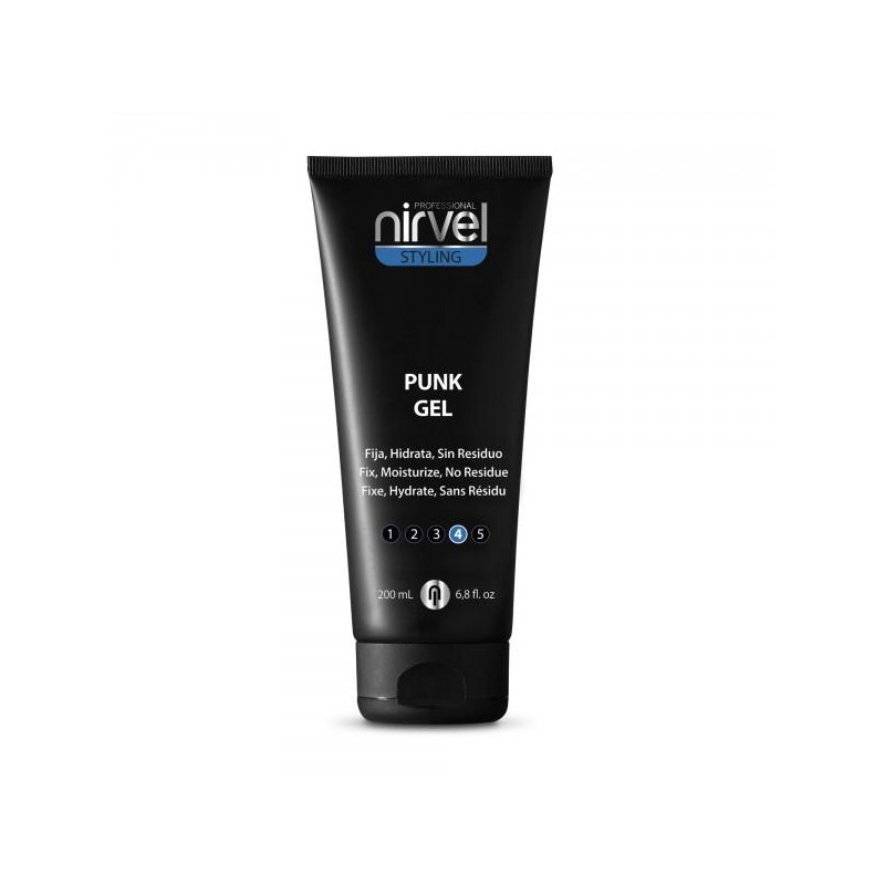 Nirvel Styling Gel Fijacion Fuerte Nivel 4 Punk Gel 200 Ml. Ref. 6667