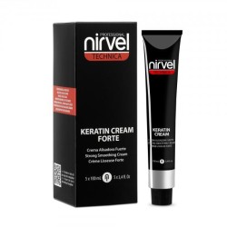 Nirvel Technica Crema Alisadora Fuerte Keratin Cream Forte (5 Tubos X 100 Ml.) 500 Ml. Ref. 8478