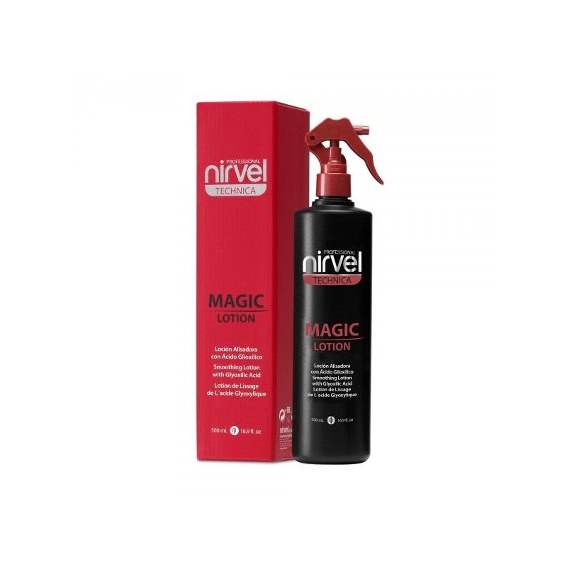 Nirvel Technica Locion Alisadora Con Acido Glioxílico Y Acido Hialuronico Magic Lotion 500 Ml. Ref.6687
