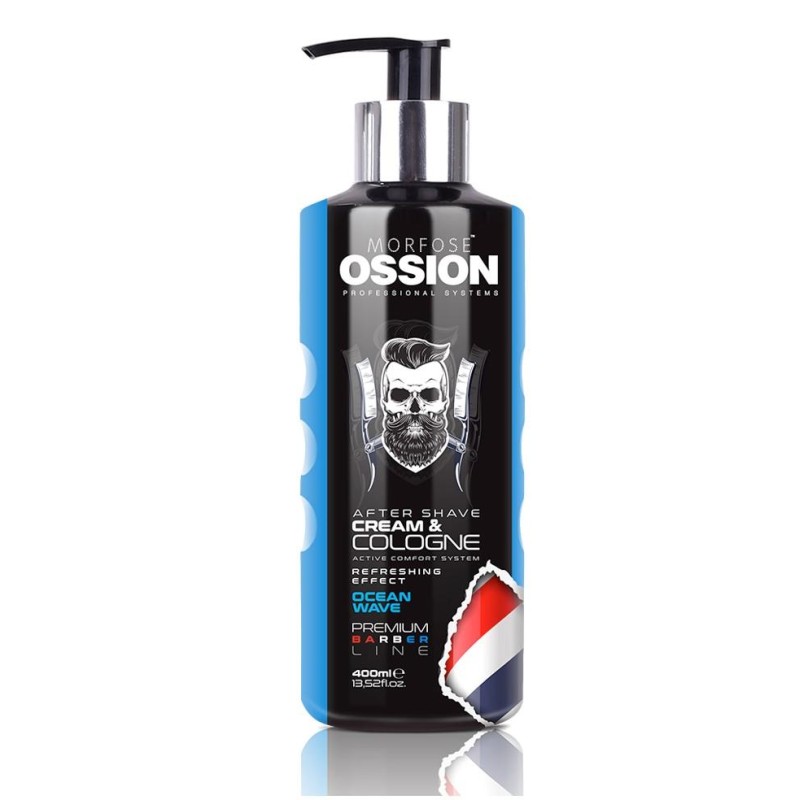 Ossion Premium Barber Line After Shave Face Cream Ocean Wave 400ml Ref: Oss-1008