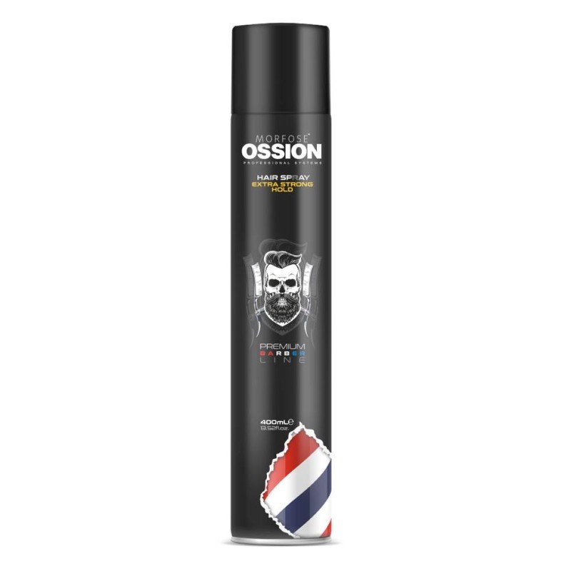 Ossion Premium Barber Line Extra Strong Hold Hair Spray 400ml Ref: Oss-1011